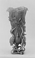 Flower vase, Nephrite, light greenish gray, China