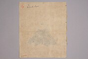 Immortal Poet, Kano Shōun (1637–1702), Unmounted shikisi leaf; ink and color on silk, Japan