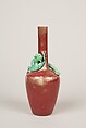 Vase with Coiling Dragon, Porcelain with raised decoration and peach-bloom and green glaze (Jingdezhen ware), China