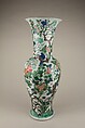 Vase with birds and flowers, Porcelain painted in overglaze polychrome enamels (Jingdezhen ware), China