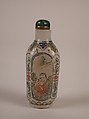 Snuff Bottle, Enameled glass, China