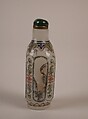 Snuff Bottle, Enameled glass, China