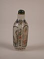 Snuff Bottle, Enameled glass, China
