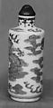 Snuff Bottle, Dense paste porcelain, China