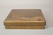 Writing Box with Cranes, Pines, Plum Blossoms, and Characters | Japan ...