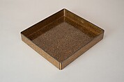 Writing Box with Cranes, Pines, Plum Blossoms, and Characters, Lacquered wood with gold and silver takamaki-e, hiramaki-e, togidashimaki-e, and silver inlay on nashiji ground, Japan