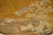 Writing Box with Design of Flowering Bush Clover and Sun, Gold, silver togidashimaki-e, hiramaki-e, takamaki-e, cut-out gold foil application, Japan