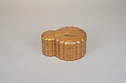 Incense Box with Design of Landscape in Spring (Side: Fagots with Cords), Gold and silver maki-e on gold lacquer, Japan