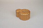 Incense Box with Design of Landscape in Spring (Side: Fagots with Cords), Gold and silver maki-e on gold lacquer, Japan