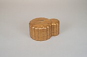 Incense Box with Design of Landscape in Spring (Side: Fagots with Cords), Gold and silver maki-e on gold lacquer, Japan