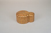 Incense Box with Design of Landscape in Spring (Side: Fagots with Cords), Gold and silver maki-e on gold lacquer, Japan