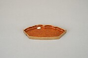 Treasure Boat-shaped Incense Box [Kōgō], Lacquered wood, gold and maki-e lacquer, Japan