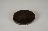 Box with the Poet Narihira, Black lacquer over copper, inlaid with mother-of-pearl, Japan