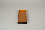 Writing Box with Design of Bird in Flight and a Stream, Tatsuke Takanori (1757–1833), Gold and silver maki-e with colored lacquer on black lacquer, Japan