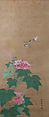 Rose Mallow (Fuyō), Katsukawa Shunshō　勝川春章 (Japanese, 1726–1792), Hanging scroll; ink and color on silk, Japan