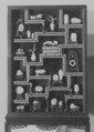 Vitrine Containing Twenty-Five Ornaments, a-y: Jade and other materials: z: wood vitrine with strips of ivory fret, China