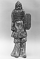 Armored warrior with shield, Earthenware, China