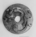 Disk with dragon, Jade, China