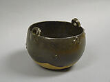 Pot with two handles, Pottery; earthenware, China