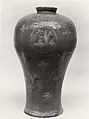 Jar, Stoneware with inlaid decoration under celadon glaze, Korea