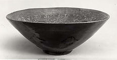 Bowl, Stoneware with inlaid decoration under celadon glaze, Korea
