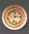 Dish, Stoneware painted in overglaze enamels (Cizhou ware), China
