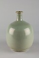 Bottle, Stoneware with celadon glaze, China