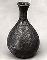 Bottle, Stoneware with inlaid decoration under celadon glaze, Korea