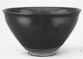 Teabowl, Eiraku Wazen  Japanese, Clay with speckled glaze (Kyoto ware, Bizen type), Japan