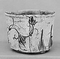 Bowl, Clay decorated under a thin, transparent glaze and thick overglaze (Mino ware, Oribe type), Japan