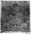 Panel with Shou Characters and Lingzhi Fungus, Brocaded silk twill damask, China