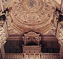Architectural Ensemble from a Jain Meeting Hall, Teak with traces of color, India (Gujarat, Patan)