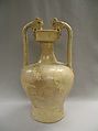 Jar with dragon-shaped handles, Stoneware with white slip and glaze, China