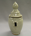Tomb urn, Porcelain with yellowish white glaze (Jingdezhen qingbai ware), China
