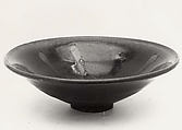 Teabowl, Stoneware with brownish black glaze (Jian type ware), China (?)