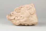 Dragon head (Architectural part), Earthenware, China