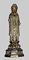 Standing Buddha, Gilt bronze, Korea