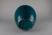 Jar, Porcelain with turqoise blue glaze (Jingdezhen ware), China