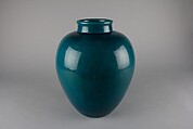 Jar, Porcelain with turqoise blue glaze (Jingdezhen ware), China