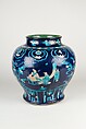 Jar with scholars, Stoneware with raised slip and polychrome enamels (Fahua ware), China