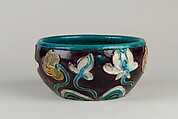 Bowl, Stoneware with cloisonné-style decoration, China