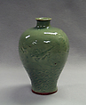 Meiping vase with dragon, Stoneware with incised decoration under celadon glaze (Longquan ware), China