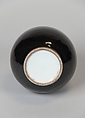 Bottle, Porcelain with black glaze, China