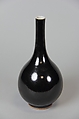 Bottle, Porcelain with black glaze, China