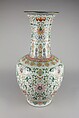Vase with floral scrolls, Porcelain painted in overglaze polychrome enamels (Jingdezhen ware), China