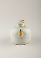 Bottle and cover, Clay, China (?)