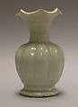 Vase in the shape of a flower, Porcelain with bluish white glaze (Jingdezhen Qingbai ware), China