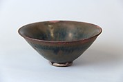 Teabowl, Stoneware with glaze (possibly Jian ware), China