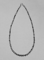Necklace, Jade, diamond clasp, China