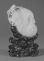 Paperweight on stand, White nephrite, jade, China